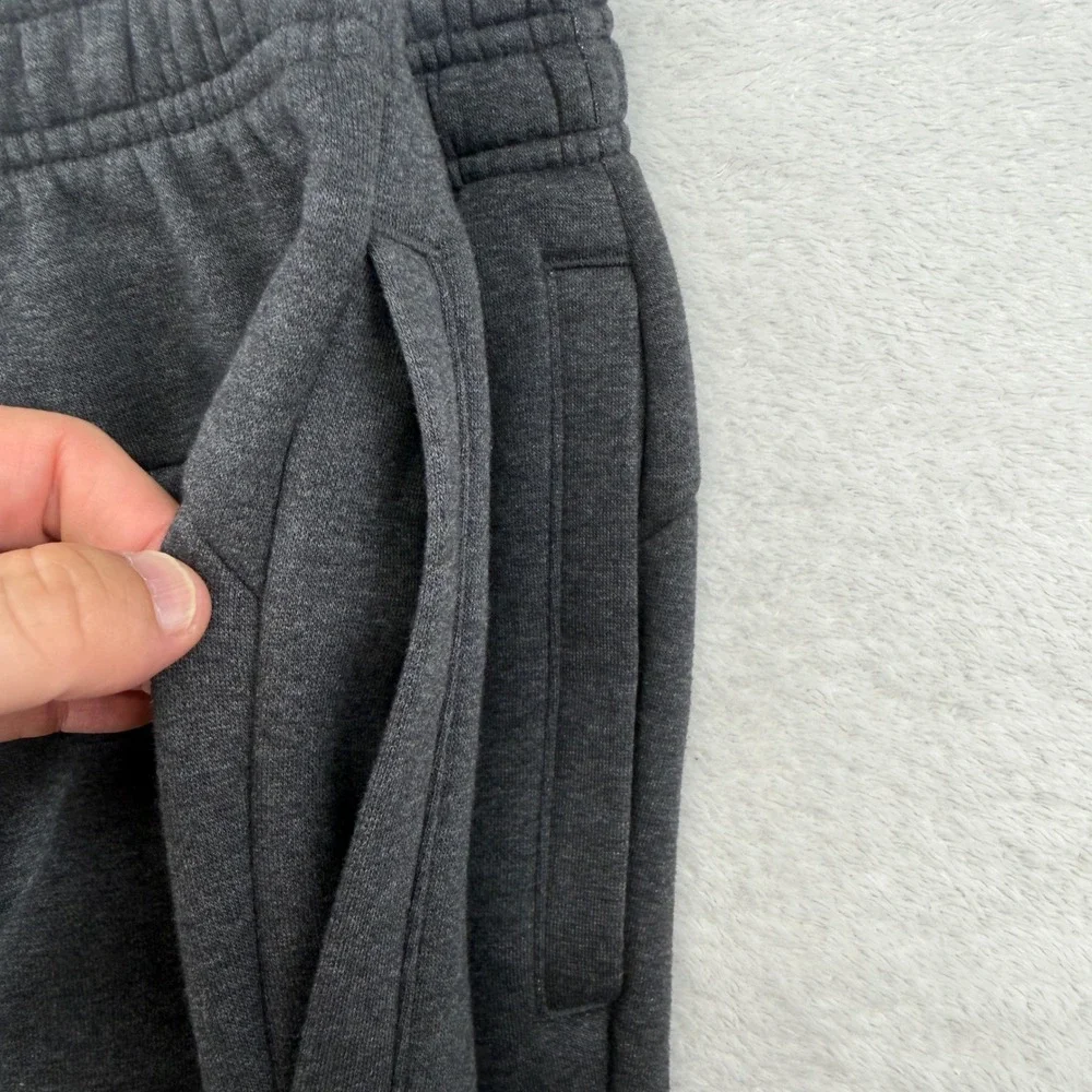 Adidas M SID LGO Pt FL Joggers Mens M Black Heather Fleece DM4320 3-Stripei